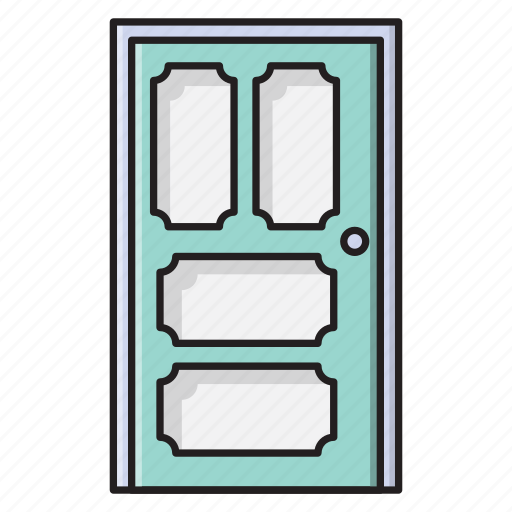 Door, furniture, home, interior, wood icon - Download on Iconfinder