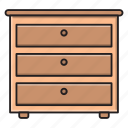 cabinet, drawer, furniture, interior, wood