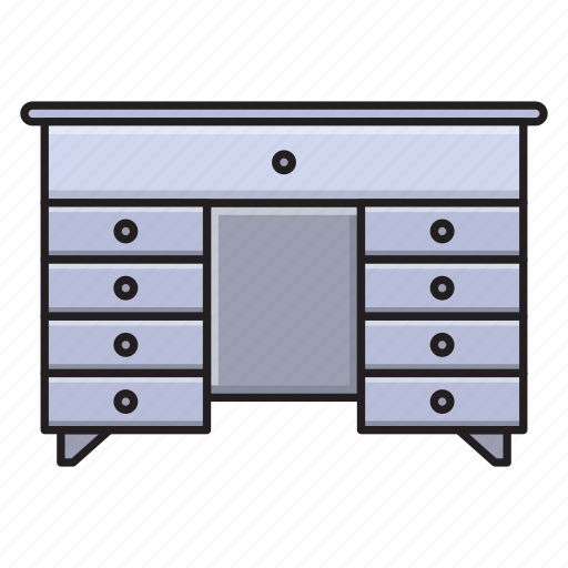 Desk, drawer, furniture, home, interior icon - Download on Iconfinder