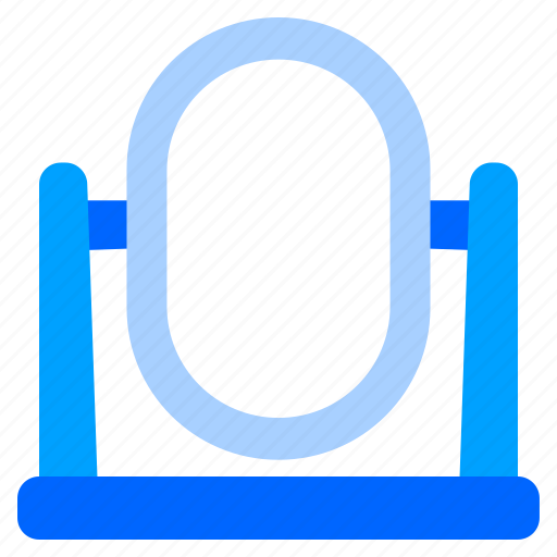 Mirror, mirrors, vertical, oval icon - Download on Iconfinder
