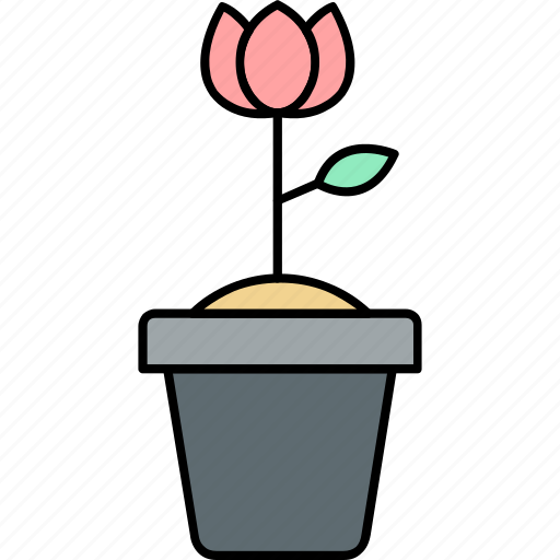 Flowervase, vase, decoration, floral, flower, plant, rose icon - Download on Iconfinder