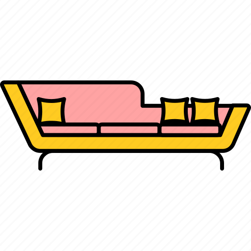 Couch, sofa, bedroom, furnishings, furniture, interior, room icon - Download on Iconfinder