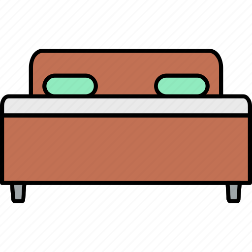 Bed, bedroom, furniture, home, hotel, house, room icon - Download on Iconfinder