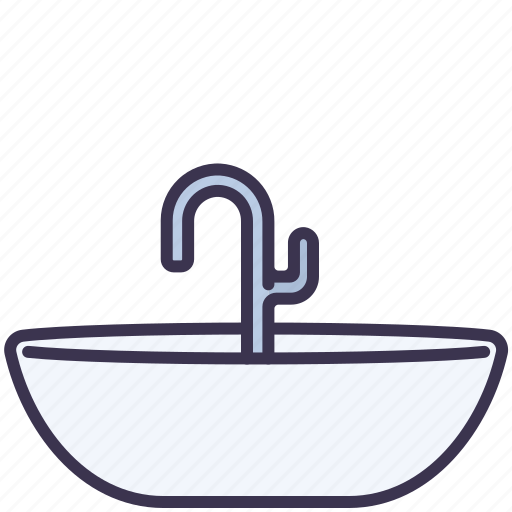 Bathtub, home, sanitary, shower, ware icon - Download on Iconfinder