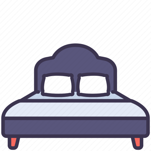 Bed, double, furniture, home, pillow, sleep icon - Download on Iconfinder