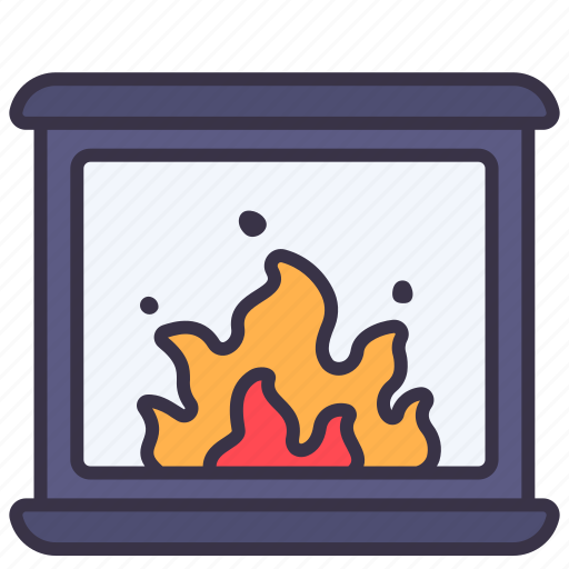 Chimney, fire, fireplance, home, warmth icon - Download on Iconfinder