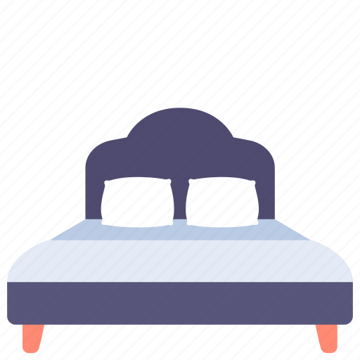Bed, double, furniture, home, pillow, sleep icon - Download on Iconfinder