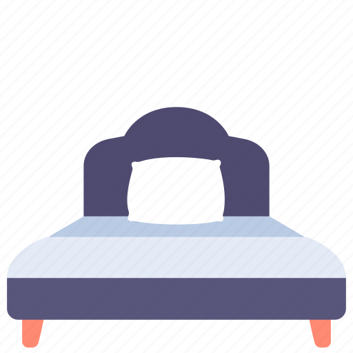 Bed, furniture, home, pillow, single, sleep icon - Download on Iconfinder
