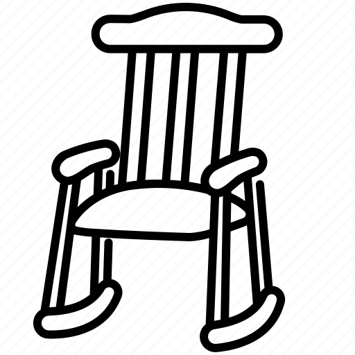 Chair, furniture, home, rocking, sit icon - Download on Iconfinder