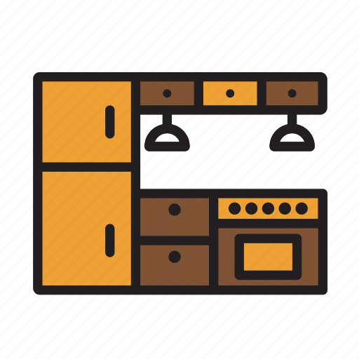 Cook, cooking, furniture, households, interior, kitchen icon - Download on Iconfinder
