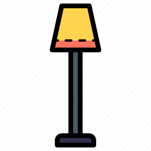 Floor lamp, furniture, household, room lamp, lights icon - Download on Iconfinder