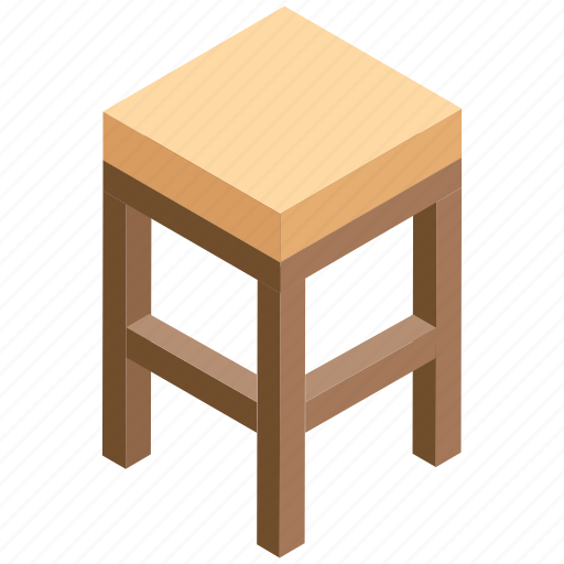 Bar stool, counter stool, kitchen stool, stool table, wooden stool icon - Download on Iconfinder