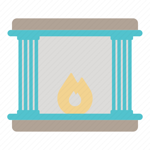 Chimney, christmas, fire, fireplace, flame, heat, home icon - Download on Iconfinder