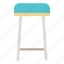 bar, chair, furniture, high, seat, sitting, stool 