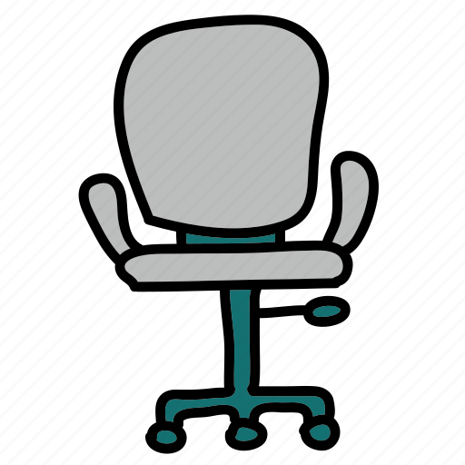 Chair, desk, furniture, office, wheels icon - Download on Iconfinder