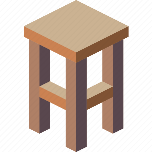 Furniture, household, iso, lounge, stool icon - Download on Iconfinder
