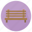 bench, furniture, interior 