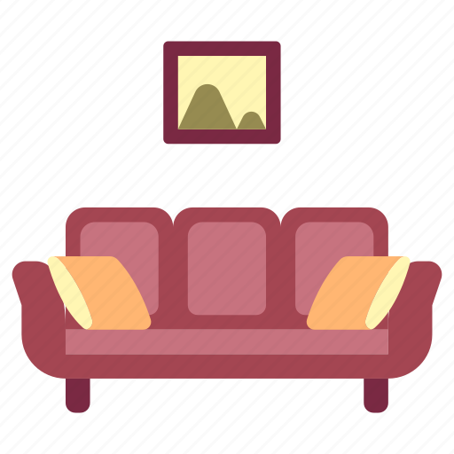 Couch, cozy, furniture, home, interior, living, sofa icon - Download on Iconfinder