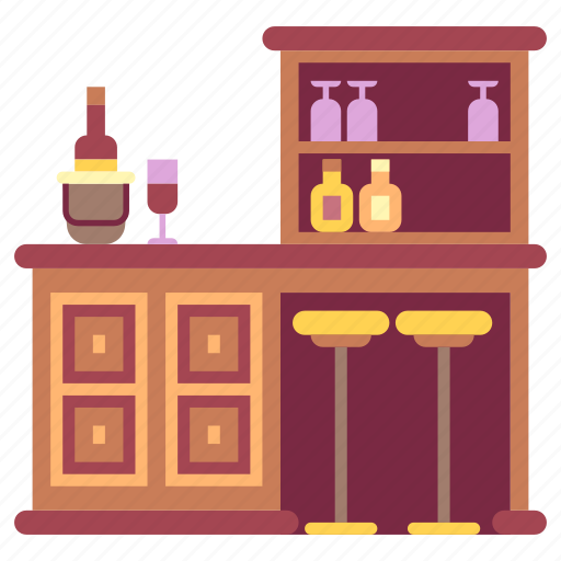 Bar, counter, furniture, home, house, interior, kitchen icon - Download on Iconfinder
