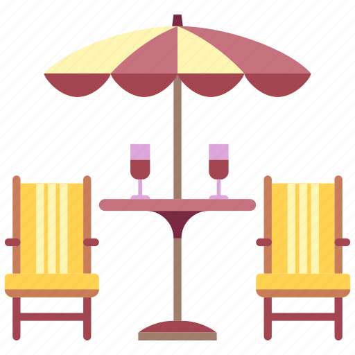 Backyard, furniture, garden, house, outdoor, patio, table icon - Download on Iconfinder