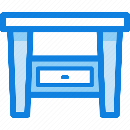 Desk, drawer, furniture, interior, table icon - Download on Iconfinder