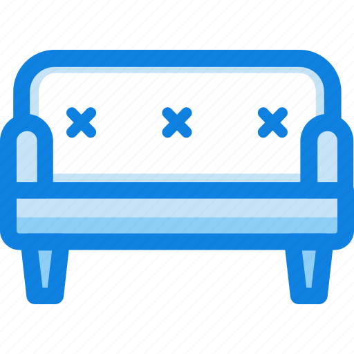 Double seat, furniture, home, sofa icon - Download on Iconfinder