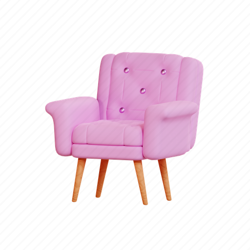 Chair, furniture, dining, house, room, home, decoration 3D illustration - Download on Iconfinder