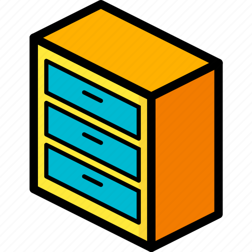 Bedroom, drawers, furniture, household icon - Download on Iconfinder