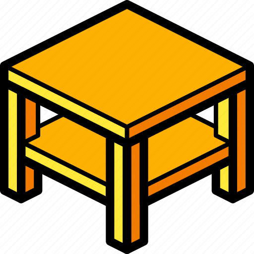 Furniture, household, iso, lounge, table icon - Download on Iconfinder