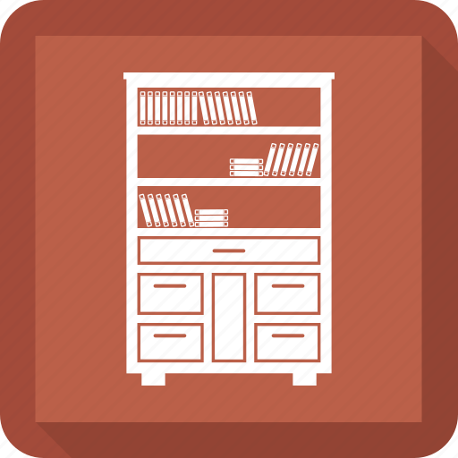 Book, cabinet, cupboard, furniture, interior icon - Download on Iconfinder