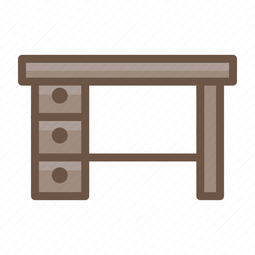 Chair, desk, furniture, interior, office, room, table icon - Download on Iconfinder