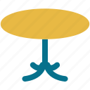 round table, furniture, interior, table