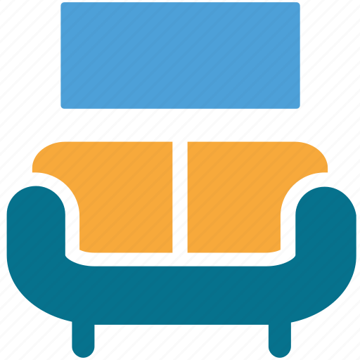Couch, furniture, lcd, living room icon - Download on Iconfinder