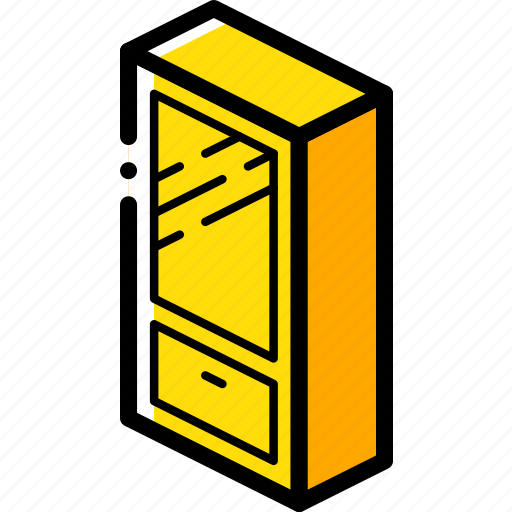 Bedroom, furniture, household, iso, wardrobe icon - Download on Iconfinder