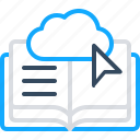 book, cloud, education, connection, library, learning, internet, university