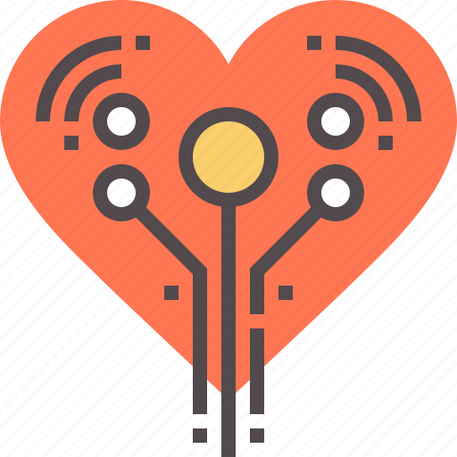Artificial, cyber, electronic, heart icon - Download on Iconfinder