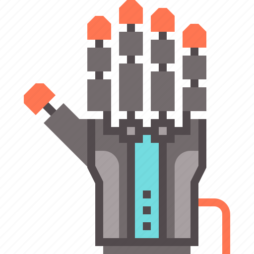 Cyber, device, glove, interface, tracking, wired icon - Download on Iconfinder