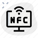 computer, nfc, screen