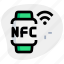 smartwatch, nfc, signal, network 