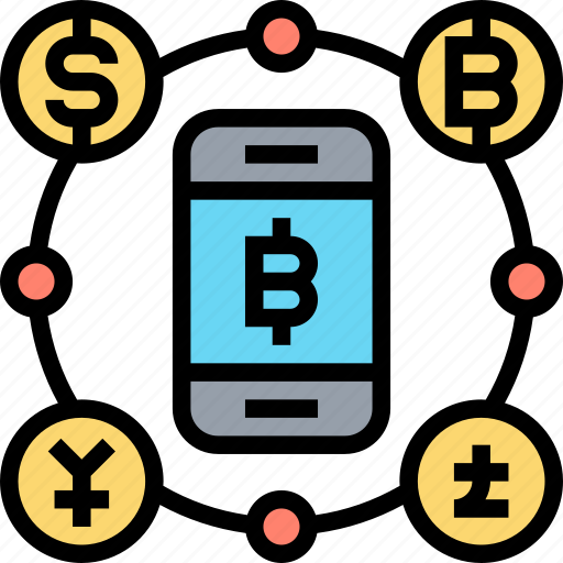 Cryptocurrency, money, exchange, smartphone, trading icon - Download on Iconfinder