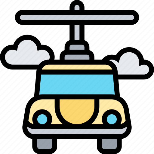 Flying, car, copter, aircraft, futuristic icon - Download on Iconfinder