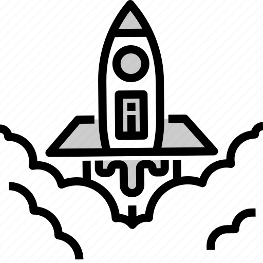 Launch, rocket, sciene, shuttle, spaceship, transport icon - Download on Iconfinder