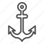 anchor, nautical, marine, secure, sharp, hook 