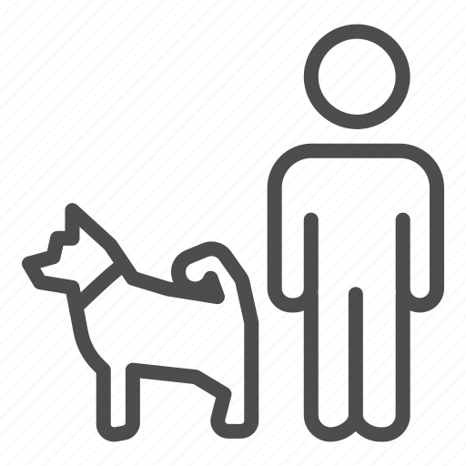 Dog, pet, animal, walk, human icon - Download on Iconfinder