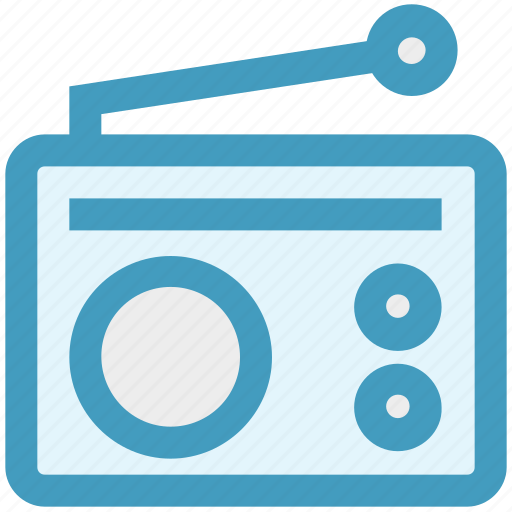 Communication, device, media, radio, retro icon - Download on Iconfinder