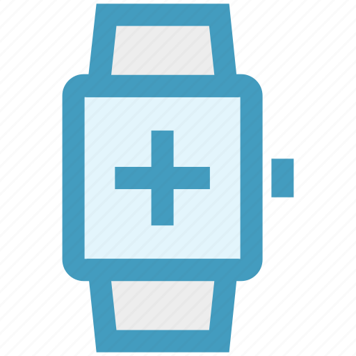 Gadget, hand watch, plus, smart watch, time, watch icon - Download on Iconfinder