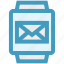 email, envelope, gadget, message, smart watch, watch 