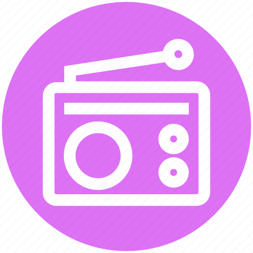 Communication, device, media, radio, retro icon - Download on Iconfinder