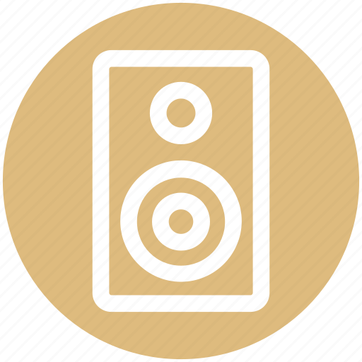 Loudspeaker, sound, sound speaker, sound system, speaker, woofer icon - Download on Iconfinder