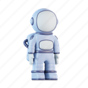 astronaut, spacesuit, spaceman, astronomy, science, cosmonaut, 3d icon